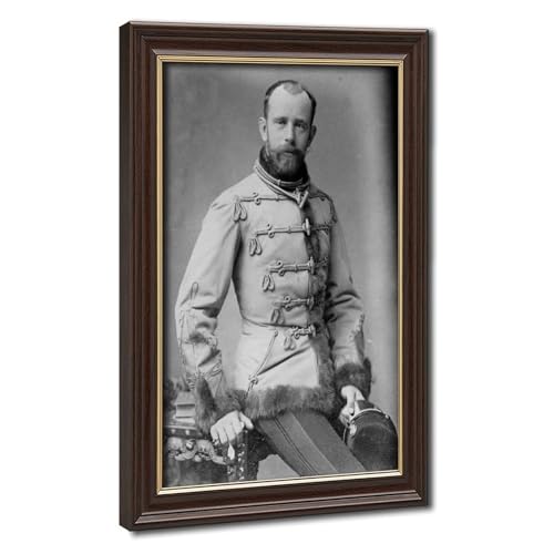 Toile Rudolf Prince d'Autriche décoration murale pour salon cadre suspendu 20x30