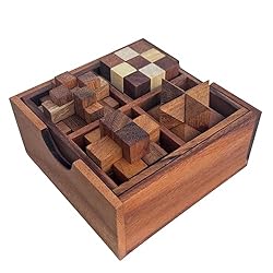 Engaging Wooden Puzzle Box Set