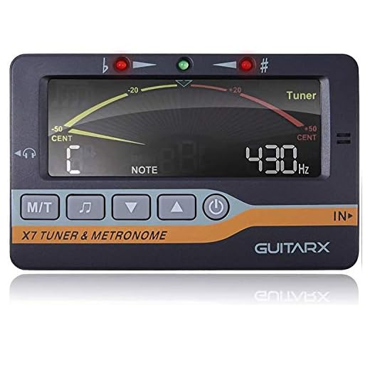 GUITARX X7 - Chromatic Tuner Metronome and Tone Generator for All Instruments - Chromatic, Ukulele, Violin, and Bass Tuning Modes - #1 Among Guitar Tuners - Most Advanced Sensor in The Market