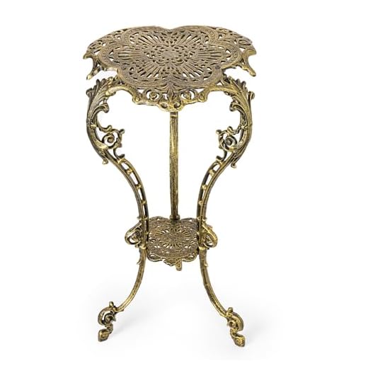 Vintage Cast Iron Plant Stand for Gardens