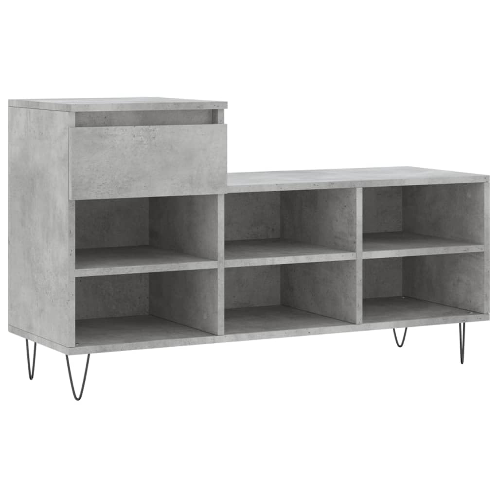 Meuble de rangement en bois d'ingénierie et pieds en métal chic