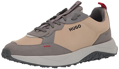 Image of HUGO Mens Running Style Mix Material Sneakers