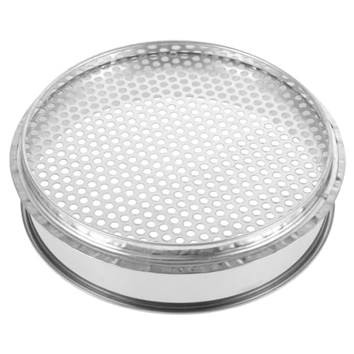 KICHOUSE Soil Filter Sieve Strainer Stainless Steel Sifter for Soil Sifter Strainer Stainless Steel Sifter for Gardening Soil Sifter for Gardening Sieve Mesh Stainless Steel Sifting Pan