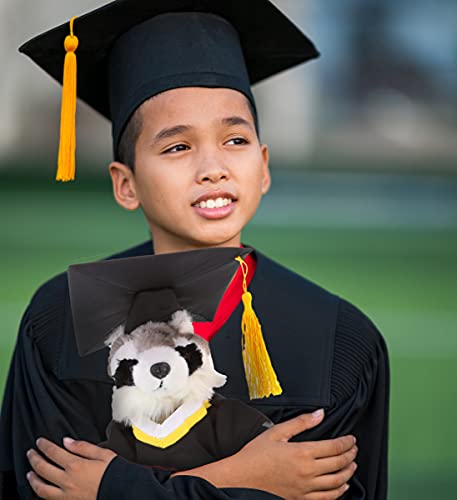 Dollibu Raccoon Graduation Plush Toy - Super Soft Graduation Stuffed Animal Dress Up With Gown & Cap With Tassel Outfit With Personalization - 9" Inches #TOP4