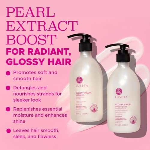 Image of Luseta Glossy Pearl Shampoo and Conditioner Set Color Safe