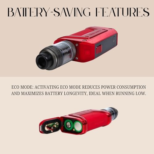 Geekvape Aegis L200 Legend 3 Kit, Leakproof Top Airflow Design, Smart Lock, Battery Not Included, Eco Mode, 2ml Cartridge Capacity, No Nicotine (Rainbow) - Image 5