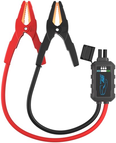 GREEN KEEPER Cavi di avviamento intelligenti con rilevamento corrente e pulsante Boost. Utilizzo di cavi 8 AWG e morsetti placcati in rame ispessito a doppio strato. Adatto per GK-J1201, GK-J1202 e