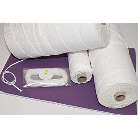 WEDO 5 Metre Cotton Candle Making Wick Cover