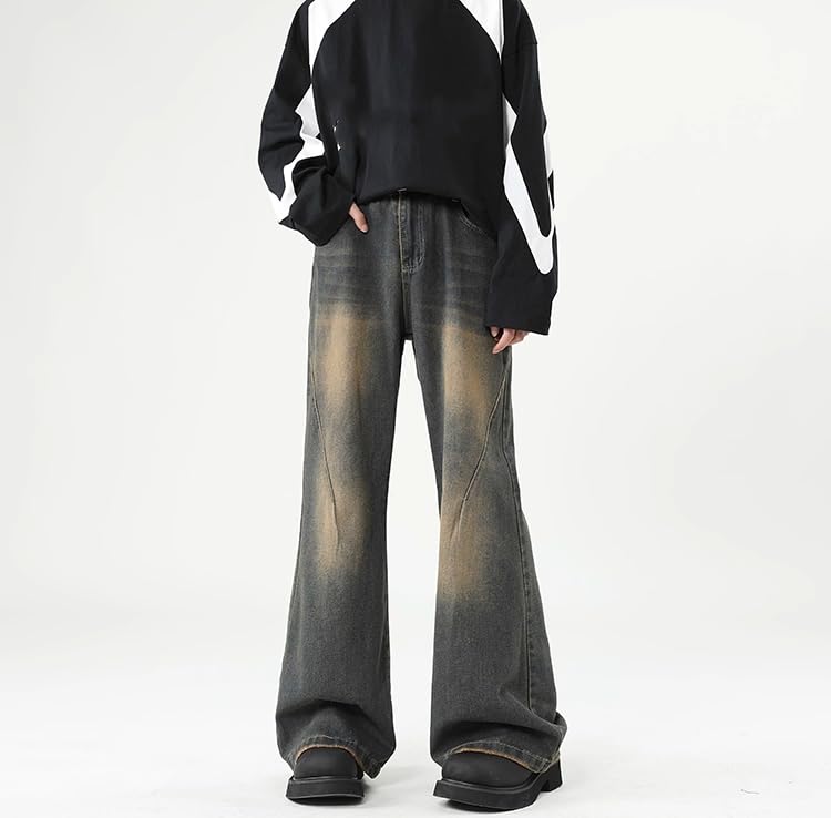 Men's Jeans Spring American Retro Denim Long Pants for Men3