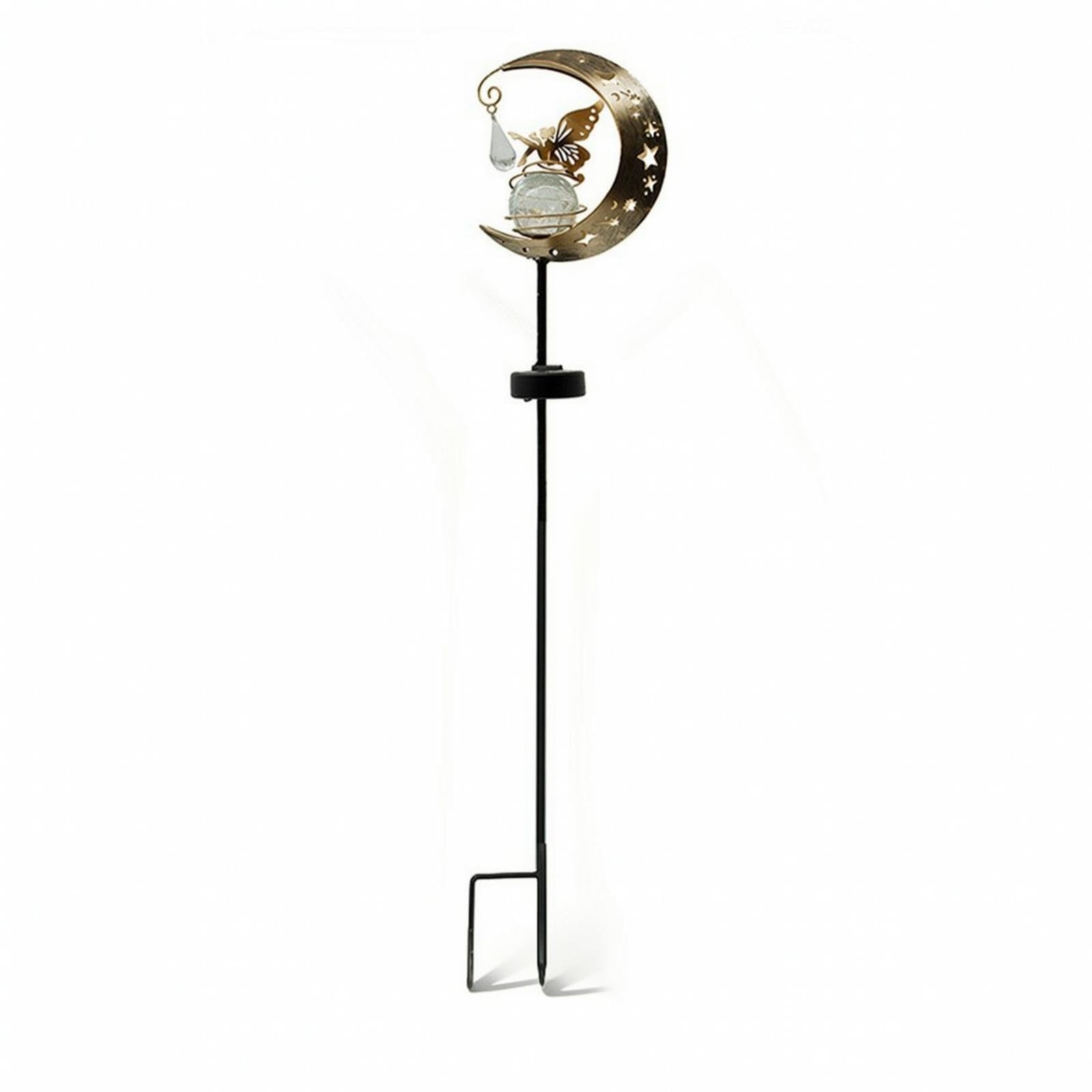Garden Stake Light with New Moon Moon Outdoor Sun-Powered Garden Stake with Fairy Weather-Resistant Celestial Sprite Light for Yard, Pathway-image-42