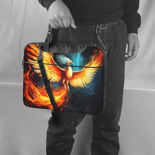 Bolso maletín para laptop con diseño de fénix miniatura 2