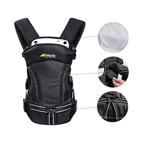 Hauck 3 Way Carrier Ergonomische Draagzak, Incl. Hoofd- en Neksteun, Afneembaar Spuugdoek, Hoog Draagcomfort, Drie… - Image 4