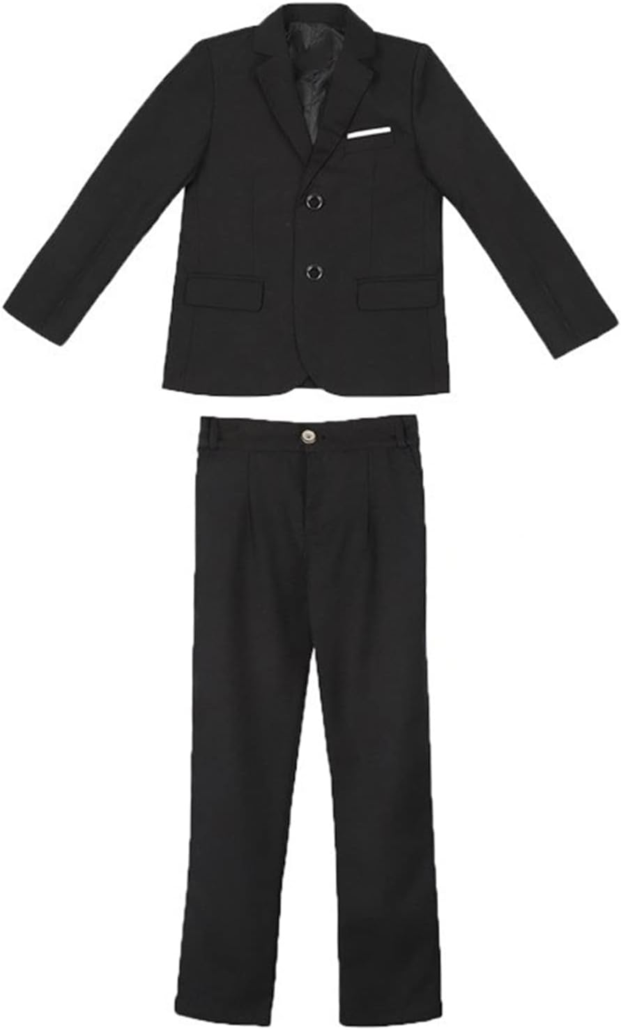 Boys' Suit Two Buttons Notch Lapel for Graduation Ceremony Formal Jacket Vest Pants