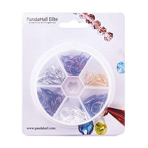Ph Pandahall 120 Pcs 6 Colors Brass Lever Back Earring French Hook Ear Wire With Open Loop For Jewelry Diy Earring Making #TOP7