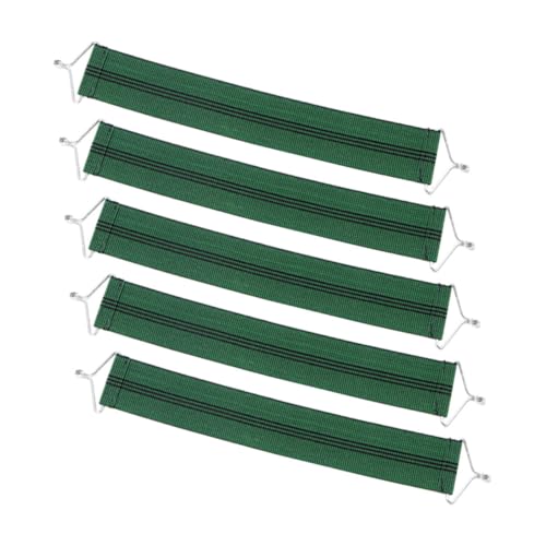 Amosfun 5 Piezas Correas Reforzadas Antirrotura para Sillón Reclinable de Bandas Elásticas Verdes para Fijación y Reemplazo de Cinchas de Tapicero Accesorios Duraderos para de Sillas