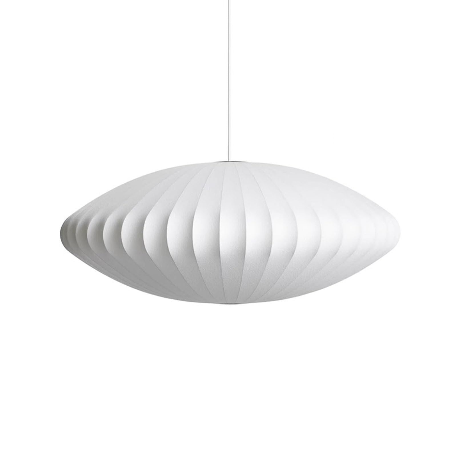 Rszcsmo B Luxury Silk Pendant Light, White Spherical Flying Saucer Shape Multi-Option Living Room Hanging Lamp Suitable For Edrooms, Hotels, Restaurants Lighting Fixture