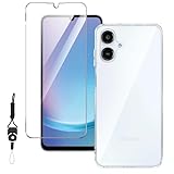 Nutmeg 【1+1】対応 Galaxy A25 5G SC-53F SCG33 専用ガラスフィルム + Galaxy A25 5G 専用ケース クリア 硬度9H 強化ガラス 気泡ゼロ 高透過率 ギャラクシー A25 5G 専用保護カバー TPU素材 全透明 薄型 軽量 防指紋 傷つけ防止 柔らかい手触り 落下防止 耐衝撃