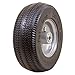 Marathon 2.80/2.50-4" Flat Free Hand Truck / Utility Cart Tire on Wheel, 3"Centered Hub, 1/2" Bearings