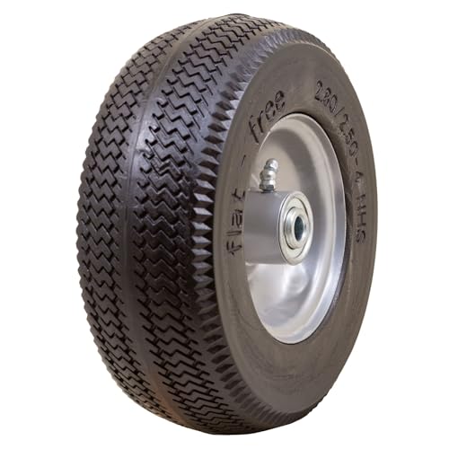 Marathon 2.80/2.50-4" Narrow Flat Free Tire on Wheel, 3" Hub, 1/2" Bearings, Centipede Tread by Marathon - Used condition - CA$17.00