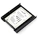 SSD Bracket 2.5 to 3.5 Adapter 2Pack, Hftywy SSD Mounting Bracket Kit 2.5 to 3.5 SSD HDD Hard Disk Drive Bays Holder Metal Mounting Bracket Adapter with Screws for PC SSD