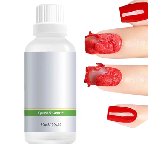 Quitaesmaltes de Gel - Limpiador de Uñas Acrílicas de 60 ml | Solución de Limpieza para Manicura Cuidado en Salón Hogar Viaje Mujeres Niñas Mamás