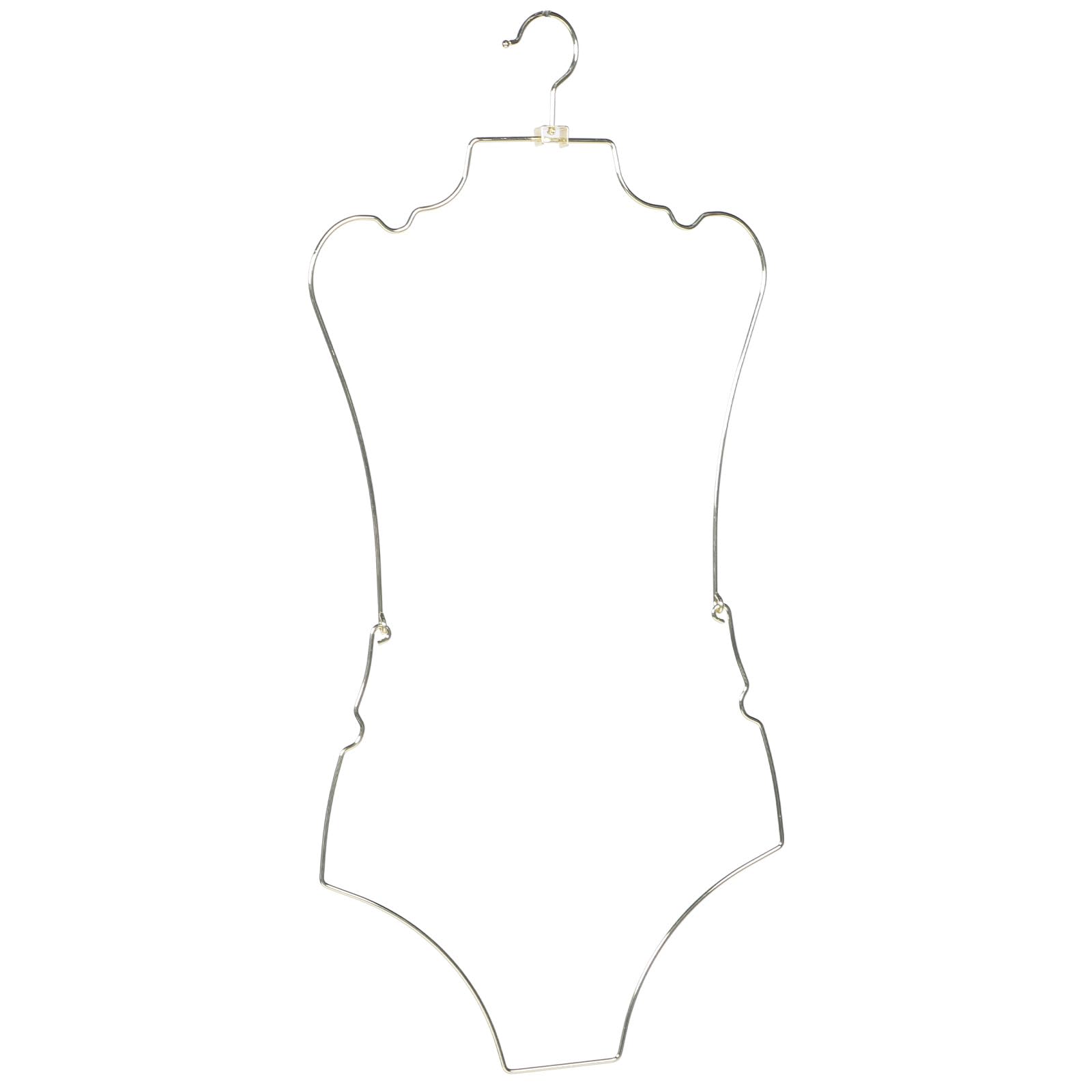 BESPORTBLE Percha Metálica Plegable para Bañadores y Bikinis Soporte Expositor Resistente y Antideslizante Color Dorado Adecuado para Organizar Ropa de Baño y Lencería Hogar o Tienda
