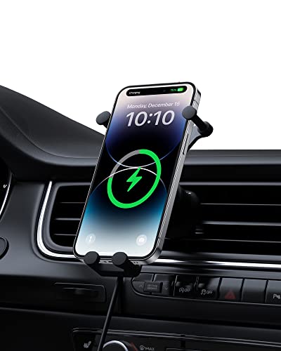 Baseus SUWX030001 Wireless Car Charger, 15W Fast Charging Phone Mount For Car Vent, Car Phone Holder With Enlarged Charging Coil For Iphone 15 14 13 12 11 10 8 Pro Max Xs, Samsung Galaxy S&Note Series Google Lg thumb #7