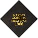 Crisky 60th Birthday Disposabel Napkins Black and Gold Dessert Beverage Cocktail Cake Napkins 60th Birthday Decoration Party Supplies, Making America Great Since 1960, 50 Pack 4.9"x4.9" Folded