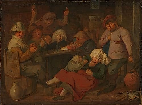 Toile murale abstraite et classique Adriaen Brouwer grand format
