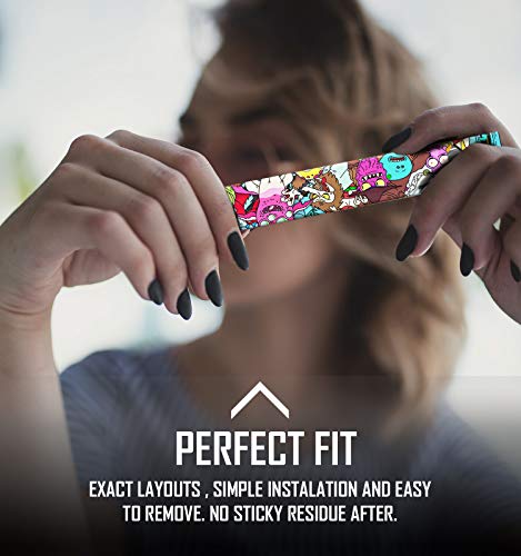 JUUL Skin - JUUL Wrap - JUUL Decal - JUUL Cover - JUUL Starter Kit Stickers - Pax JUUL Skin for Device Charger Pods - Original JUUL Vape Pen Accessories Skin (Rick and Morty Monster + Scary Terry)