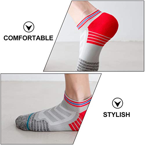 5 Paar Sokken Voor Buiten Mannen Crew Sokken Middelste Buis Sok Jongens Kwart Sok Thermische Crew Sokken Dikke Gebreide Knusse Sokken Katoen Compressie Sokken Mens Vintage - Afbeelding 8