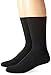 Produktbild Carolina Ultimate Herren Diabetiker-Socken, Nicht bindend, 2 Stück Kleidersocke, schwarz, Medium (2er Pack)