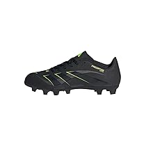 adidas Predator Club Firm Multi Ground Football Boots, Scarpe da Calcio Unisex-Adulto, Core Black, Carbon, Lucid Lemon, 42 EU
