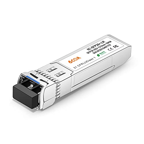 Image of 6COMGIGA 25GBASE-LR Compatible for Cisco SFP-25G-LR-S SFP28 1310nm 10km DOM LC SMF Optical Transceiver Module