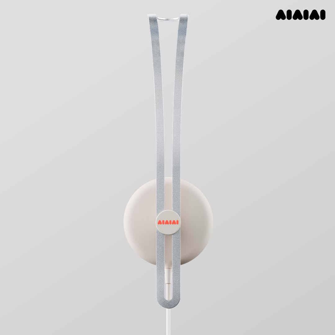 Aiaiai Tracks - Auriculares supraaurales galardonados con Conector Mini Jack de 3,5 mm, Sonido de Espectro Completo, Mando de un botón con micrófono y Diadema de Aluminio