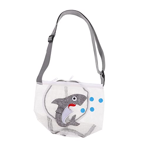 YARNOW Borsa Rete Con Cerniera Forma Di Conchiglia Borsa Rete Per Giocattoli Da Spiaggia Forma Di Conchiglia Per Riporre Conchiglie e Giocattoli Di Sabbia