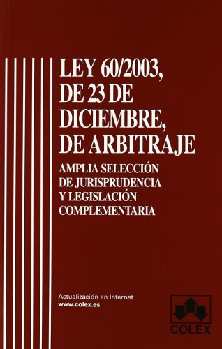 Portada de Ley de arbitraje amplia selección de jurisprudencia y legislación comp