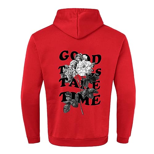 Sweatshirt à capuche pour homme pull basique coupe classique décontractée - 4