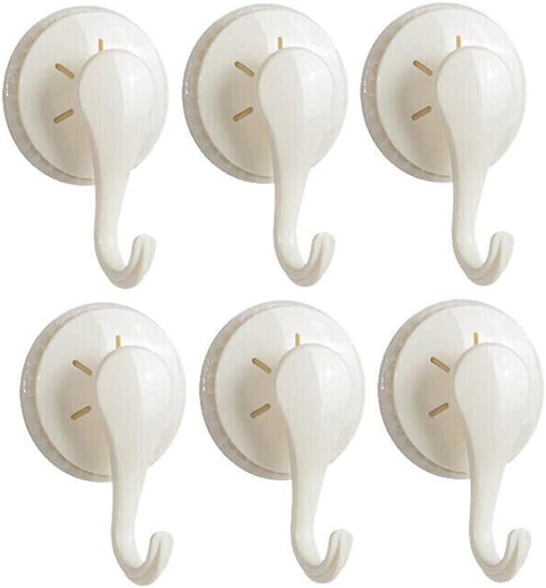 White Suction Cup Hook, Strong Glue Kitchen, Bathroom and Toilet, Seamless Wall Hanging Wall Door, Free Punching Hook