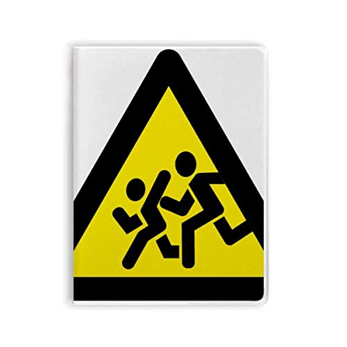 Diythinker Notizbuch Gelbes Dreieck Warnsymbol A5