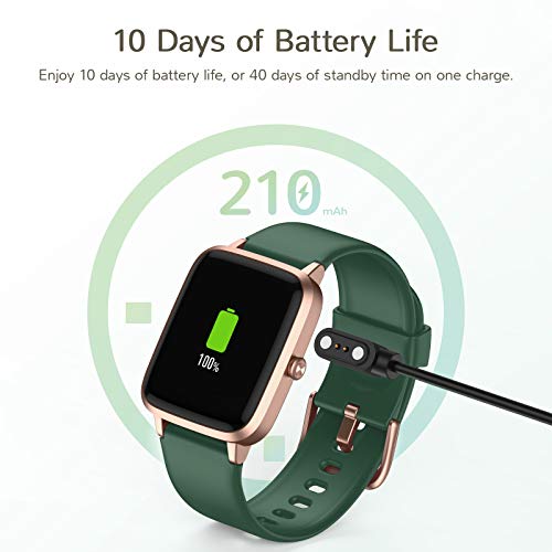 Letsfit Smart Watch, Fitness Tracker with Heart Rate Monitor, Activity Tracker with 1.3 Inch Touch Screen, IP68 Waterproof Pedometer Smartwatch with Sleep Monitor, Step Counter for Women and Men