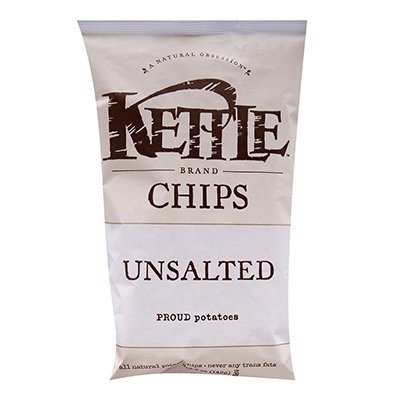 Kettle Chips, Unsalted, 5-Ounce Bags (Pack of 15) ( Value Bulk Multi-pack)