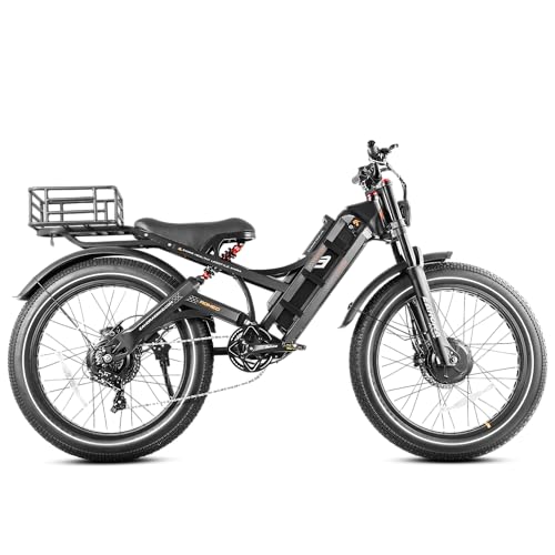 Image of 2026 eAhora Romeo Pro 3 /2 52-46 Mph Electric Bike for Adults, 6000W /4000W /2500W Dual Motor Ebike 60V 80Ah /52V 70Ah Battery 235+Miles Long Range, 26*4.0 inch /20*4.5 inch Fat Tire, Full Suspension, All Terrain