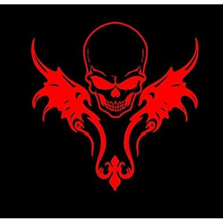 Skull Fire Danger Sticker for Bike Car 