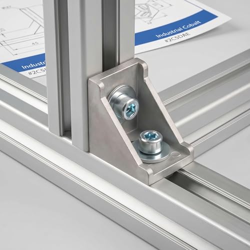 LINYIJOY Aluprofil 40x40 Aluminium Eckverbinder 20 Stück, Rechtwinklige Aluwinkel für Aluprofil Montage, Möbel Reparatur DIY Projekte