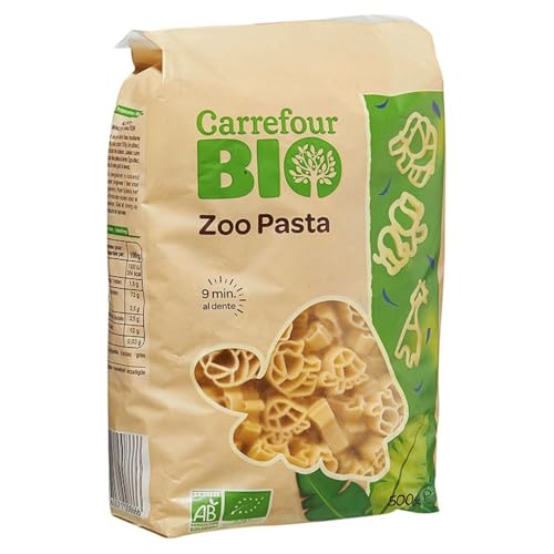 Pâtes zoo bio pour enfants Carrefour Bio pour faire manger les petits