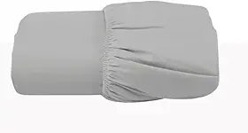 Lençol Avulso/Kit com Elástico Algodão Egípcio 300 Fios Toque Gelado - Solteiro/Casal/Queen/King - Hipoalergênico Não faz bolinhas (Cinza, Solteiro Avulso c/elastico)