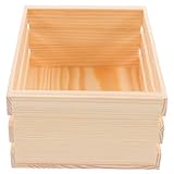 Accessoire de bureau élégant : cette mini caisse en bois apporte une touche décorative raffinée aux présentoirs de paniers pour maison de poupée et aux bureaux modernes, ajoutant une note minimaliste à tout décor. accessoires pour maison de poupée (cage miniature, cuisine)