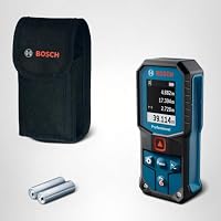 Bosch Professional Laser-Entfernungsmesser GLM 40-31 (IP 65, stoßdämpfendes Gehäuse, 7 Messmodi, automatische Berechnungen für Länge/Fläche/Volumen, helles Farbdisplay, mit Li-Ionen-Akku kompatibel) – Ansicht 9
