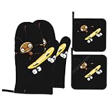 Matériau du produit : les gants de cuisine et les maniques WHJSSF Skateboarding Ant Picture sont fabriqués en doublure matelassée douce, confortable et respirante au toucher, et peut également protéger votre peau.